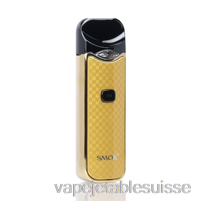 Vape Suisse Smok Nord 15w Pod Kit Fibre De Carbone Or
